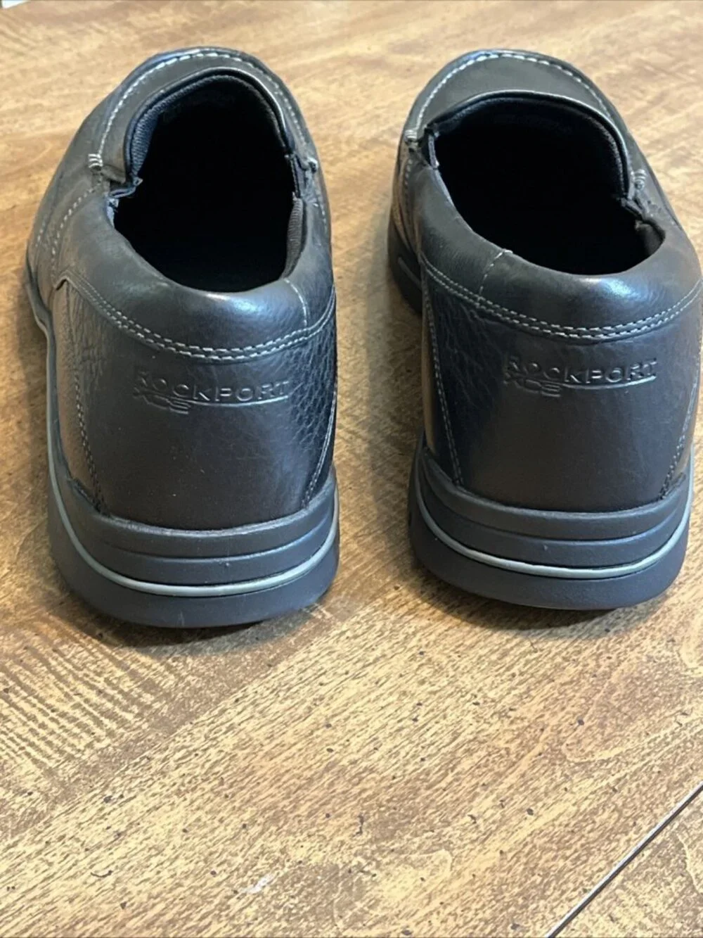 Rockport Eberdon Men's 14 Black Slip-on Loafers K71228 Leather Trutech